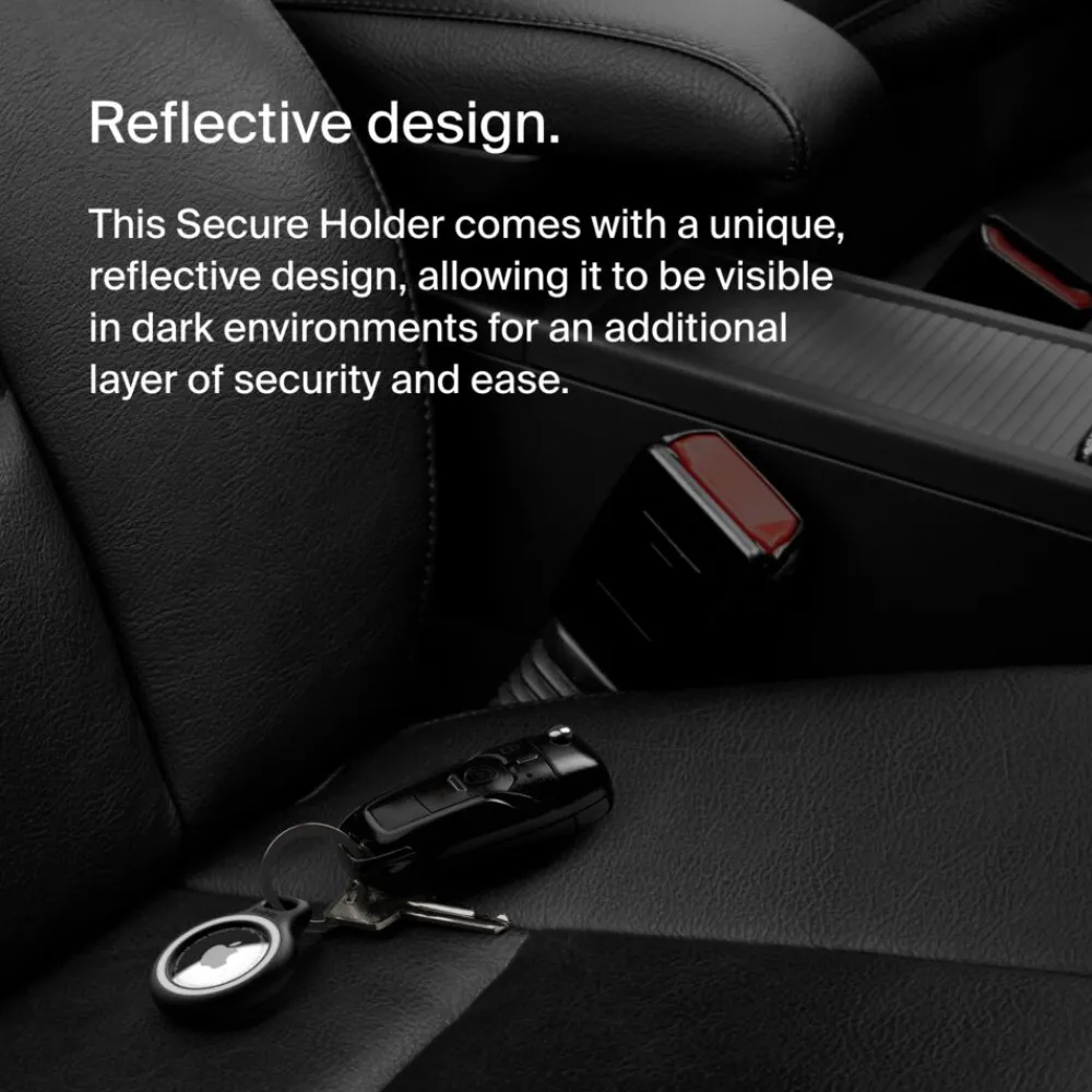 New Reflective Secure Holder with Key Ring for Apple AirTag Airtag Accessories