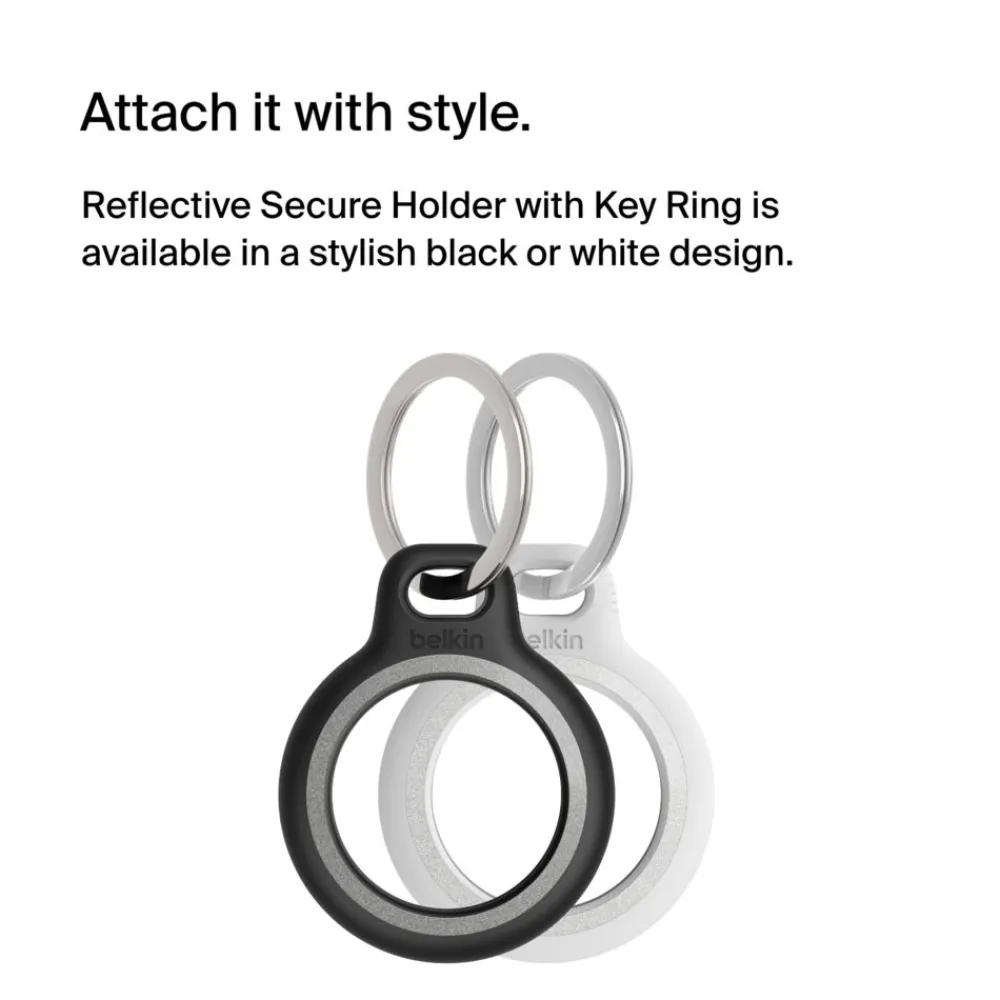 New Reflective Secure Holder with Key Ring for Apple AirTag Airtag Accessories