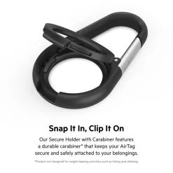 New Secure Holder with Carabiner for AirTag Airtag Accessories