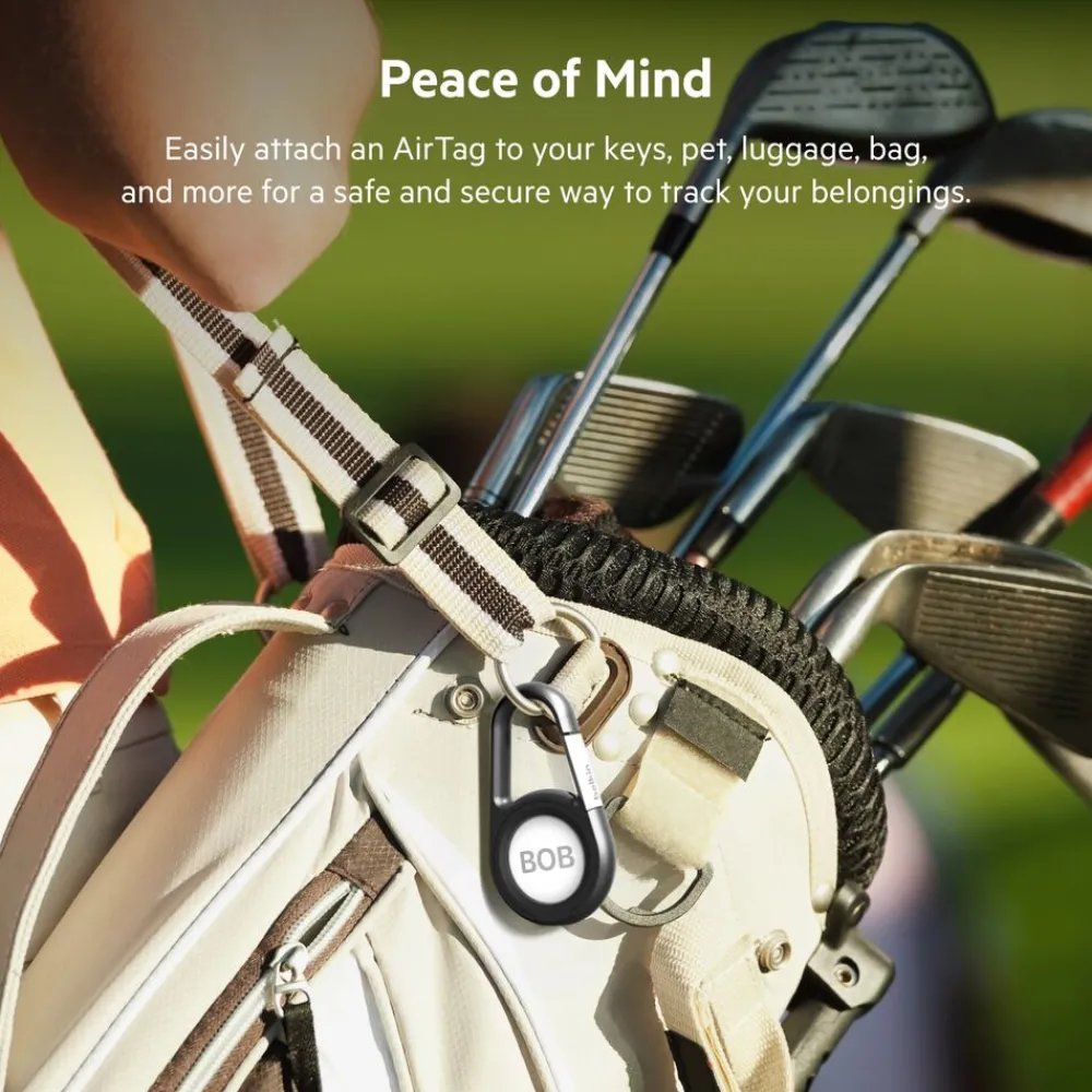 New Secure Holder with Carabiner for AirTag Airtag Accessories