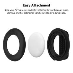 Outlet Secure Holder with Clip for AirTag Airtag Accessories
