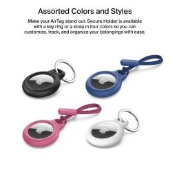 Online Secure Holder with Strap for AirTag Airtag Accessories