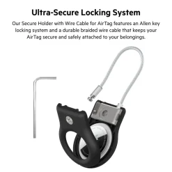 Sale Secure Holder with Wire Cable for AirTag Airtag Accessories