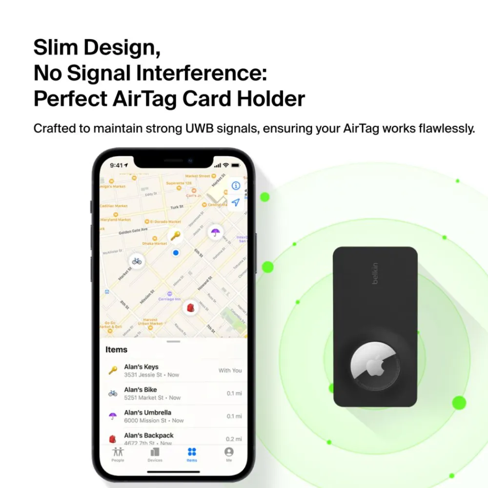 New Secure Wallet Insert for AirTag Airtag Accessories
