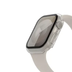 Sale TemperedCurve 2-in-1 Treated Screen Protector + Bumper for Apple Watch for Apple Watch Series 9/8/7/6/5/4/SE Screen Protectors For Apple Watch / Ipad / Macbook