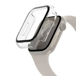 Sale TemperedCurve 2-in-1 Treated Screen Protector + Bumper for Apple Watch for Apple Watch Series 9/8/7/6/5/4/SE Screen Protectors For Apple Watch / Ipad / Macbook