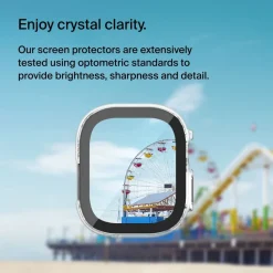Sale TemperedCurve 2-in-1 Treated Screen Protector + Bumper for Apple Watch Ultra/Ultra 2 Screen Protectors For Apple Watch / Ipad / Macbook