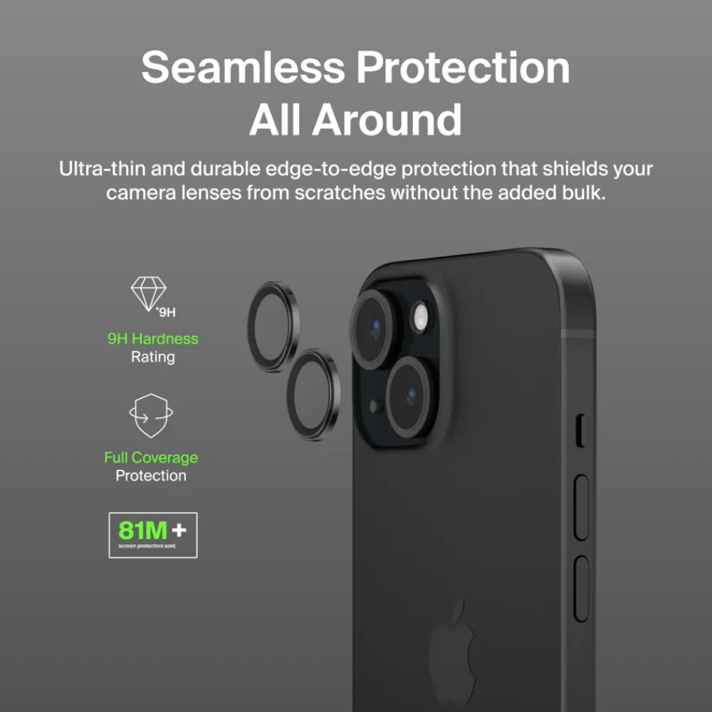 Best TemperedGlass Camera Lens Protector 2-Pack for iPhone 15 / iPhone 15 Plus Screen Protectors For Iphone