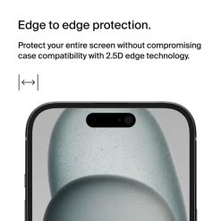 Fashion TemperedGlass Privacy Treated Screen Protector for iPhone 16 / iPhone 15 / iPhone 14 Pro Screen Protectors For Iphone