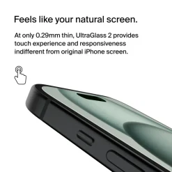 Sale UltraGlass 2 Blue Light Filter Screen Protector for iPhone 16 / iPhone 15 / iPhone 14 Pro Screen Protectors For Iphone