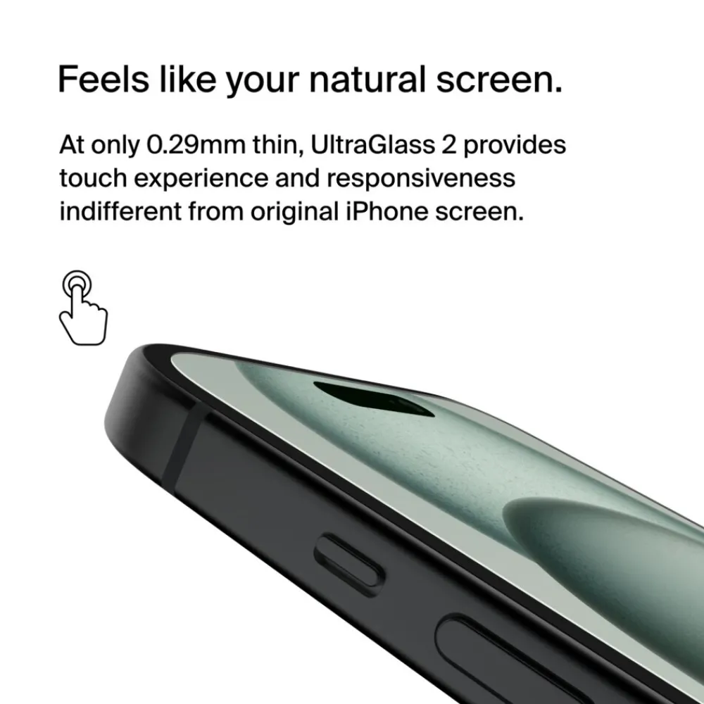 Sale UltraGlass 2 Blue Light Filter Screen Protector for iPhone 16 / iPhone 15 / iPhone 14 Pro Screen Protectors For Iphone