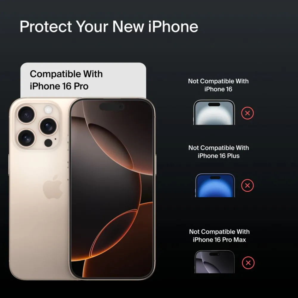 Outlet UltraGlass 2 Treated Screen Protector for iPhone 16 Pro Screen Protectors For Iphone