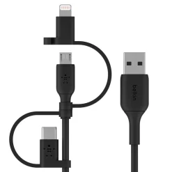 Hot Universal Cable 15W (USB-A cable with USB-C,® Micro-USB and Lightning connectors) Computer Cables|Charging Cables