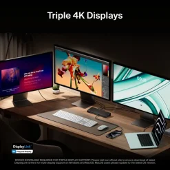 Clearance Universal USB-C® Triple Display Dock Laptop Docking Stations