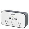New USB Wall Mount Surge Protector with Cradle Surge Protectors & Power Strips