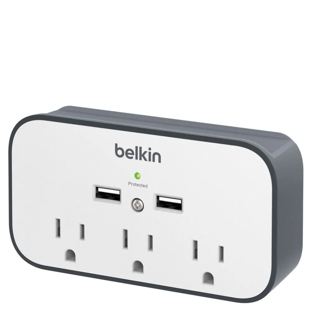 New USB Wall Mount Surge Protector with Cradle Surge Protectors & Power Strips