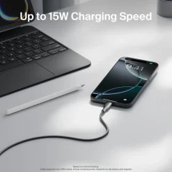 Best USB-A to USB-C Cable 15W, 3.3ft/1m, Black Charging Cables|Usb-C Cables