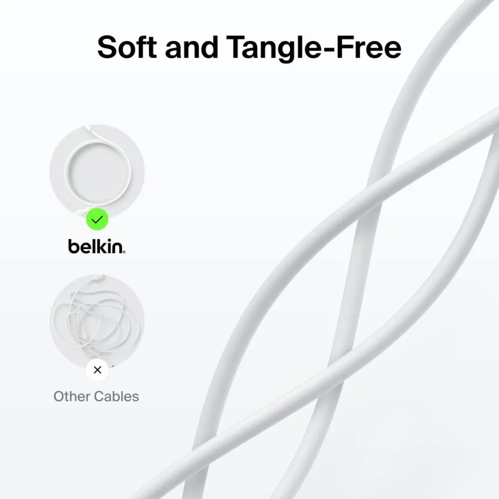 Clearance USB-C Cable with Lightning Connector, 3.3ft/1m, White Charging Cables|Usb-C Cables