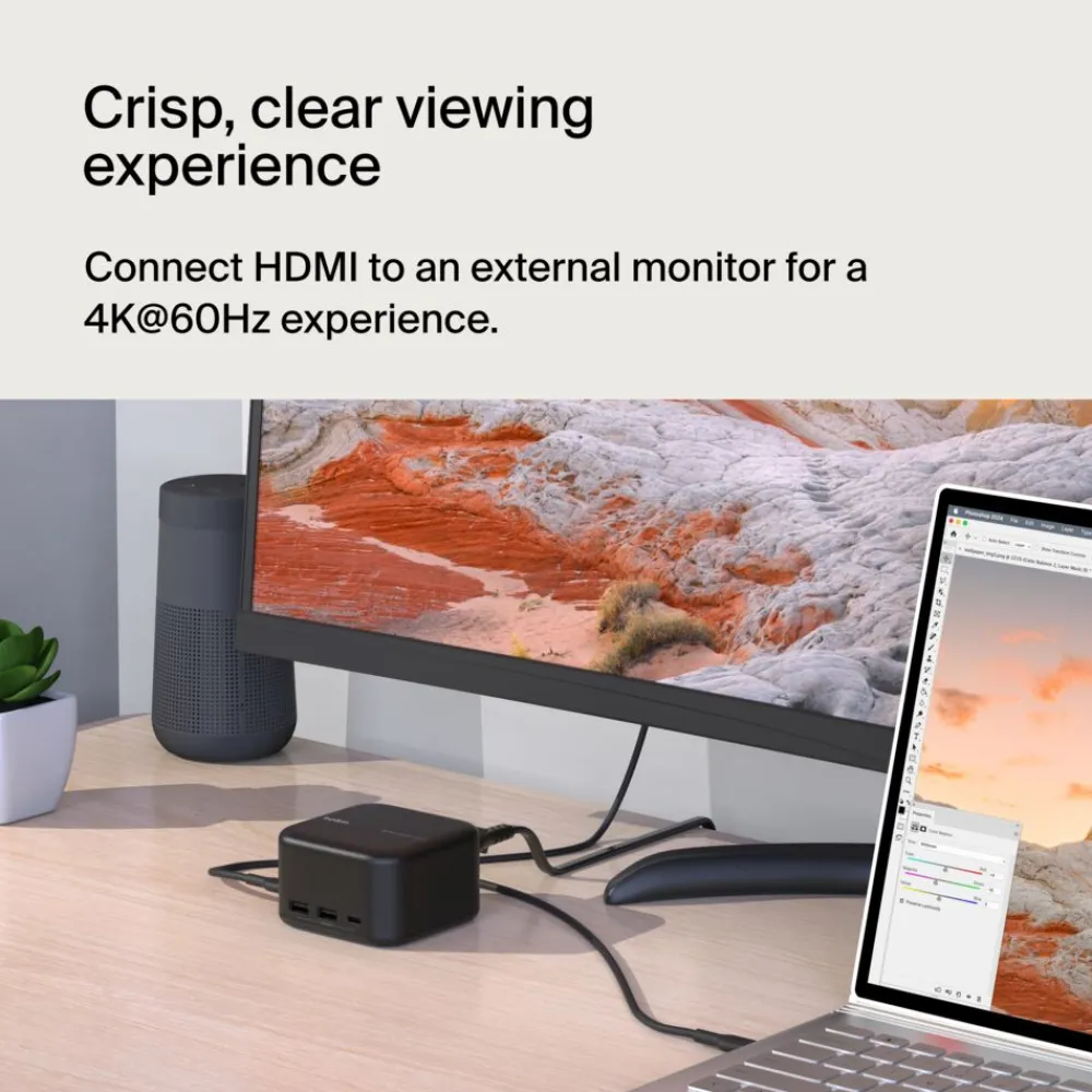Best USB-C 6-in-1 Core GaN Dock 130W Laptop Docking Stations
