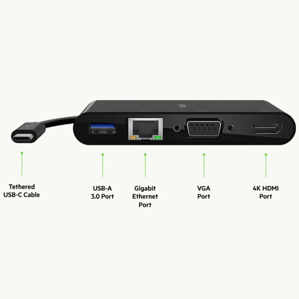 Outlet USB-C 4-in-1 Core Hub Usb & Usb-C Hubs