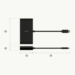 Outlet USB-C 4-in-1 Core Hub Usb & Usb-C Hubs