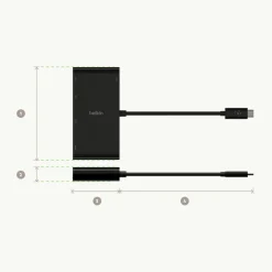 New USB-C 5-in-1 Hub Plus 100W Usb & Usb-C Hubs