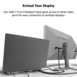 New USB-C 11-in-1 Multiport Dock Laptop Docking Stations