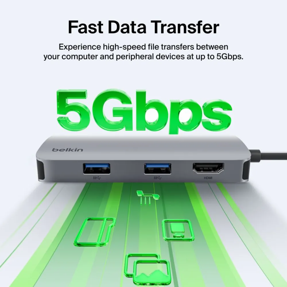 Hot USB-C 5-in-1 Multiport Hub Usb & Usb-C Hubs