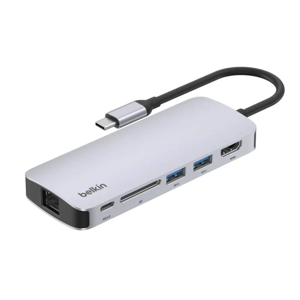 Hot USB-C 6-in-1 Multiport Hub Usb & Usb-C Hubs