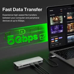 Hot USB-C 6-in-1 Multiport Hub Usb & Usb-C Hubs