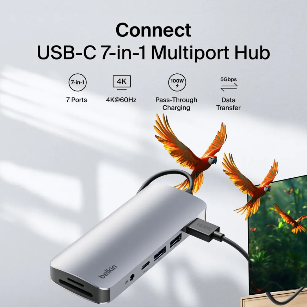 Best USB-C 7-in-1 Multiport Hub Usb & Usb-C Hubs