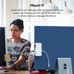 Online USB-C 6-in-1 Multiport Hub with Mount Usb & Usb-C Hubs