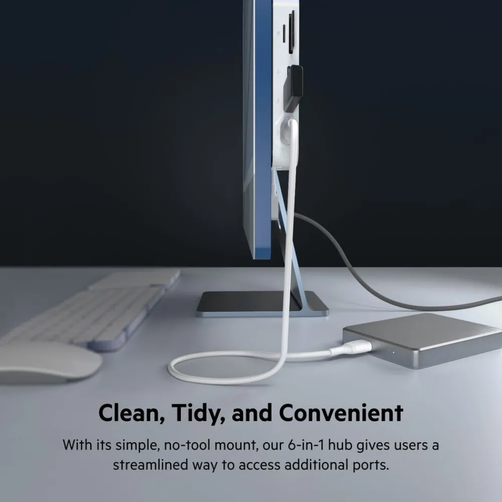 Online USB-C 6-in-1 Multiport Hub with Mount Usb & Usb-C Hubs