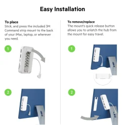 Online USB-C 6-in-1 Multiport Hub with Mount Usb & Usb-C Hubs