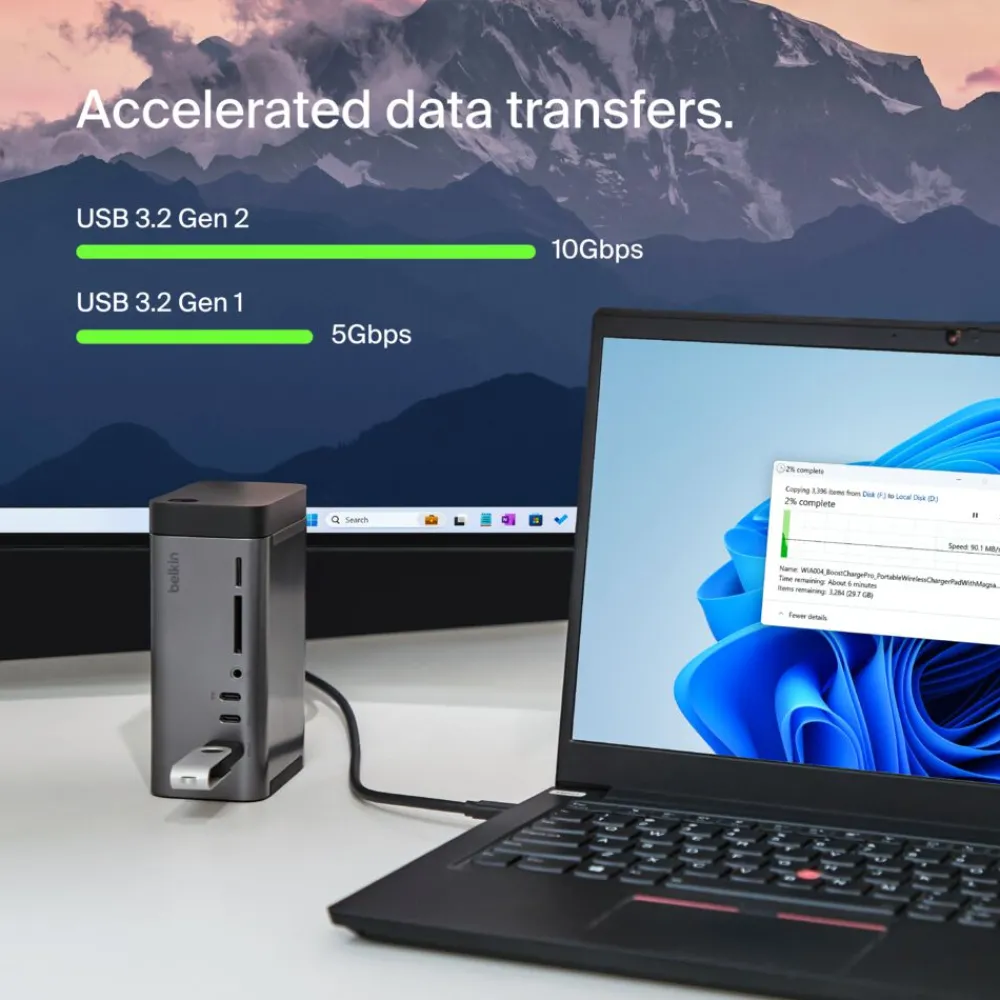 Clearance USB-C 11-in-1 Pro GaN Dock 150W Laptop Docking Stations