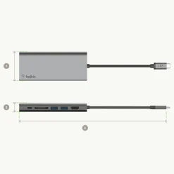 Clearance USB-C Multimedia Hub Usb & Usb-C Hubs|Laptop Docking Stations