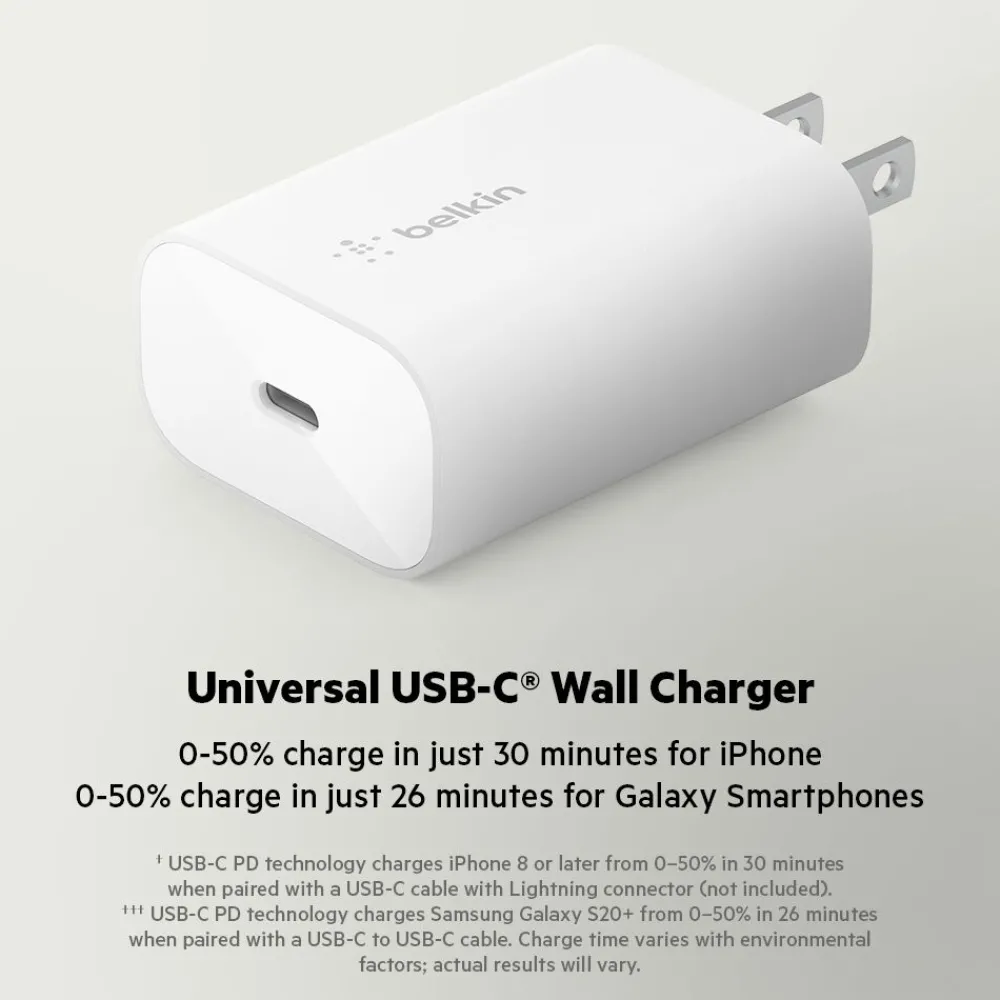 New USB-C PD 3.0 PPS Wall Charger 25W Usb-C Chargers