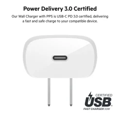Best USB-C PD 3.0 PPS Wall Charger 30W + USB-C Cable with Lightning Connector Usb-C Chargers
