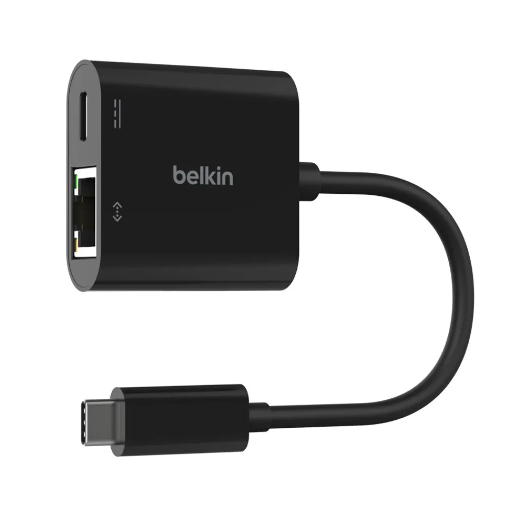 Fashion USB-C to Ethernet + Charge Adapter 100W Usb-C Adapters|Ethernet Adapters