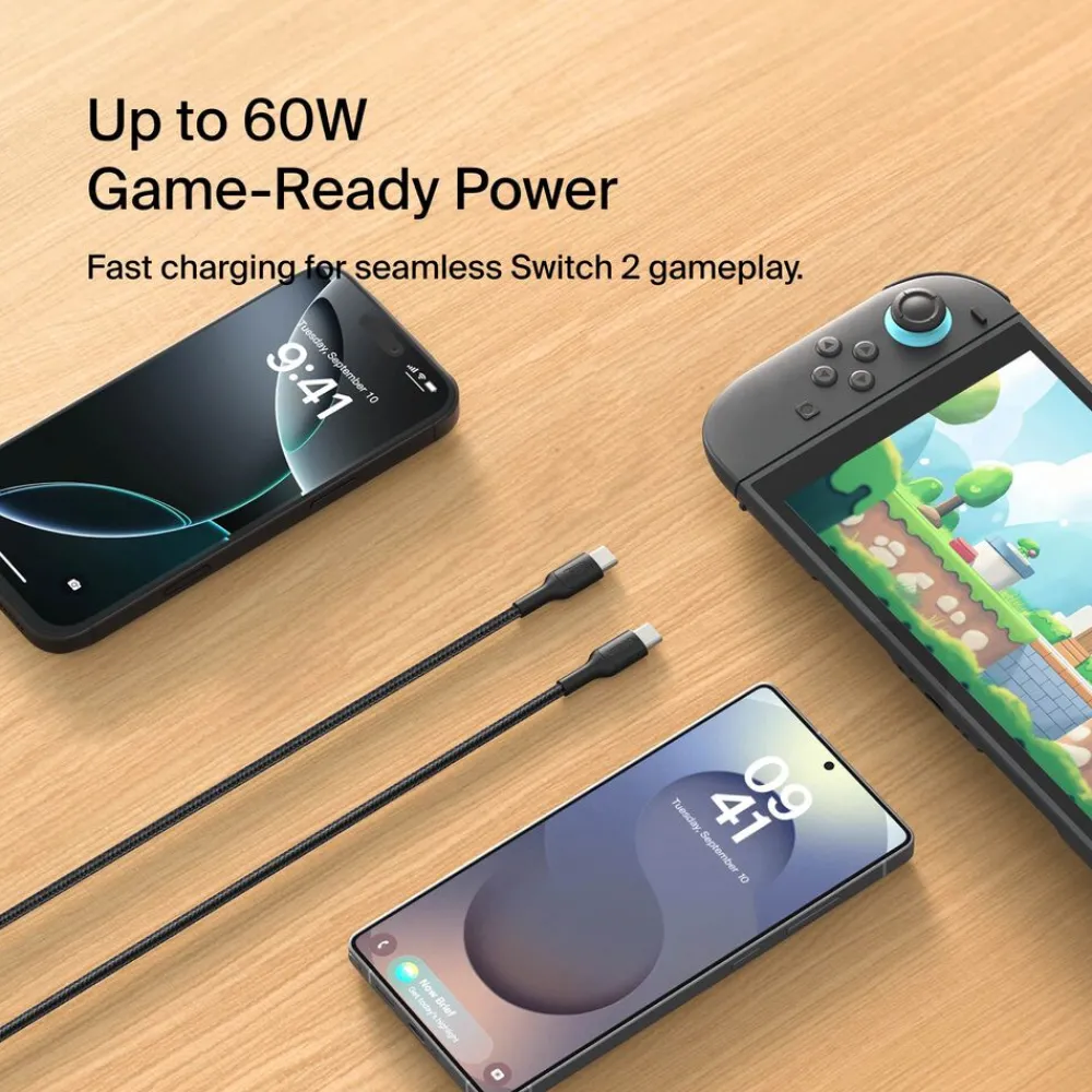 Hot USB-C to USB-C Cable 60W for Nintendo Switch 2 Charging Cables|Usb-C Cables