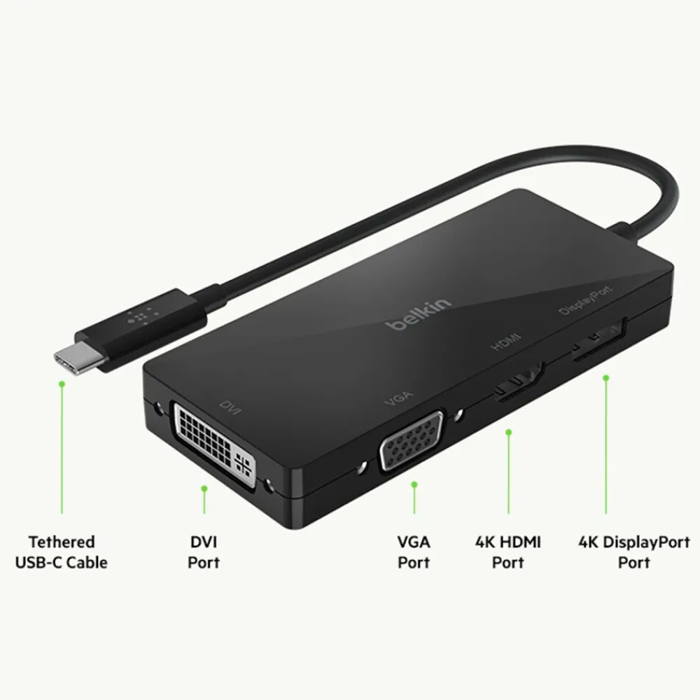 Outlet USB-C Video Adapter Usb & Usb-C Hubs