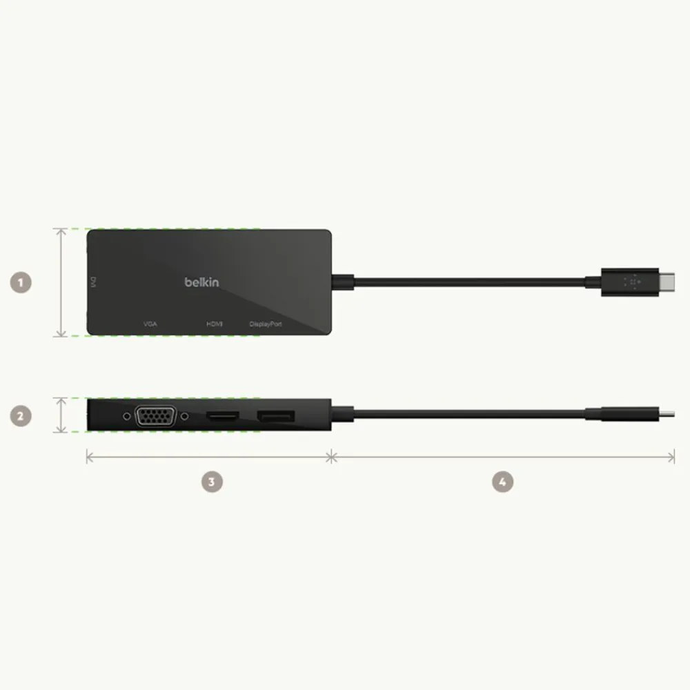 Outlet USB-C Video Adapter Usb & Usb-C Hubs