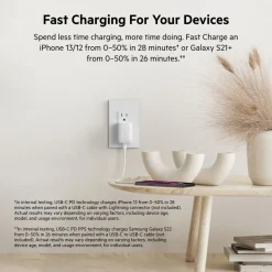 Fashion USB-C Wall Charger 20W + USB-C Cable with Lightning Connector Usb-C Chargers
