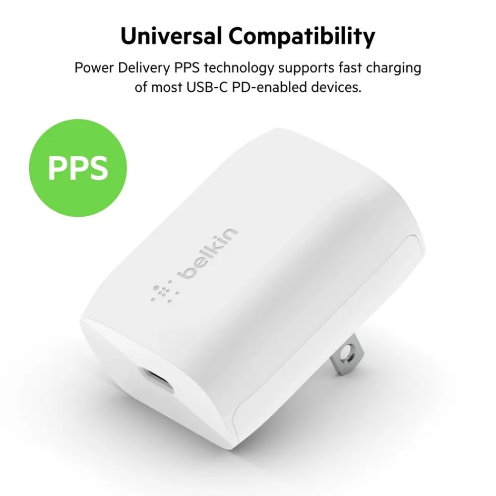 Fashion USB-C Wall Charger 20W + USB-C Cable with Lightning Connector Usb-C Chargers