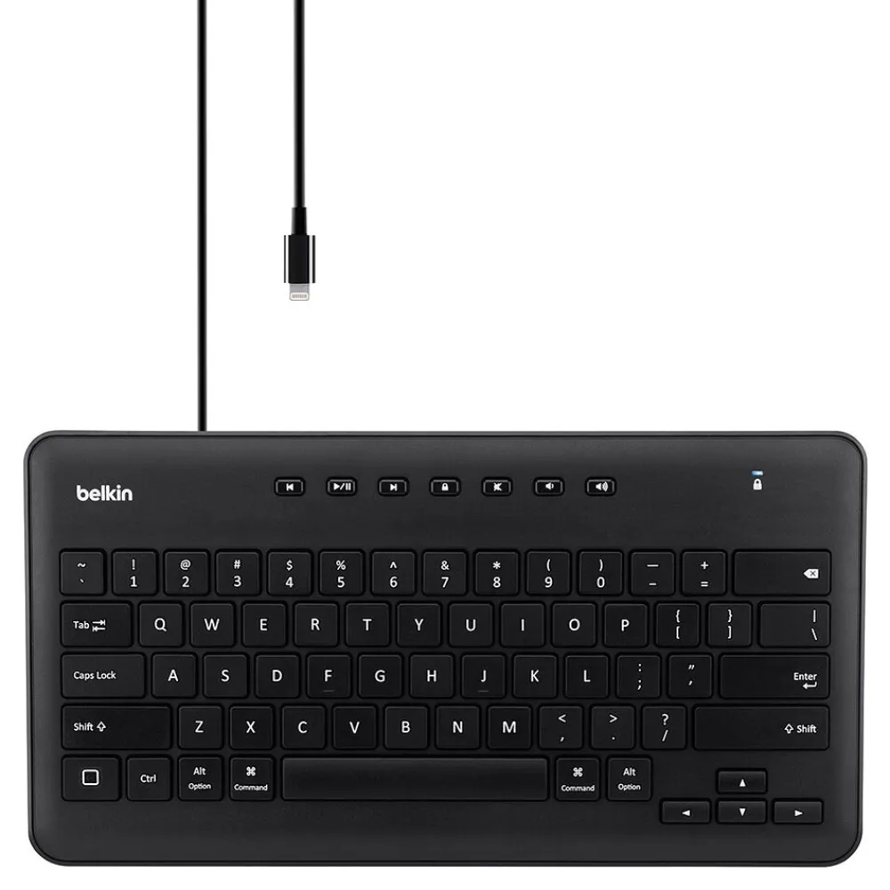 Sale Wired Keyboard for iPad with Lightning Connector Phone, Tablet & Apple Vision Pro Accessories