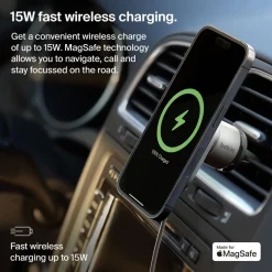 Fashion Wireless Car Charger with Official MagSafe Charging 15W Car Chargers|Wireless Car Chargers